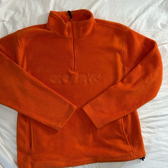 VINTAGE Y2K Bright Orange Old Navy Fleece - Picture 2 of 6